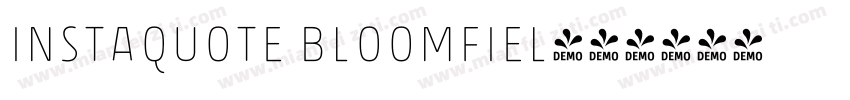 Instaquote Bloomfiel字体转换